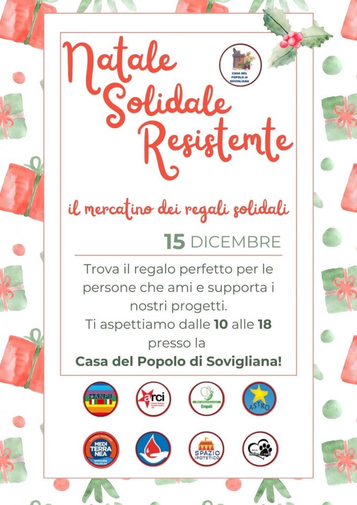 Natale Solidale Resistente: Il Mercatino dei Regali Solidali