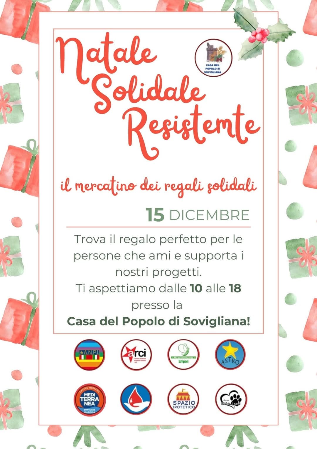 Natale Solidale Resistente: Il Mercatino dei Regali Solidali