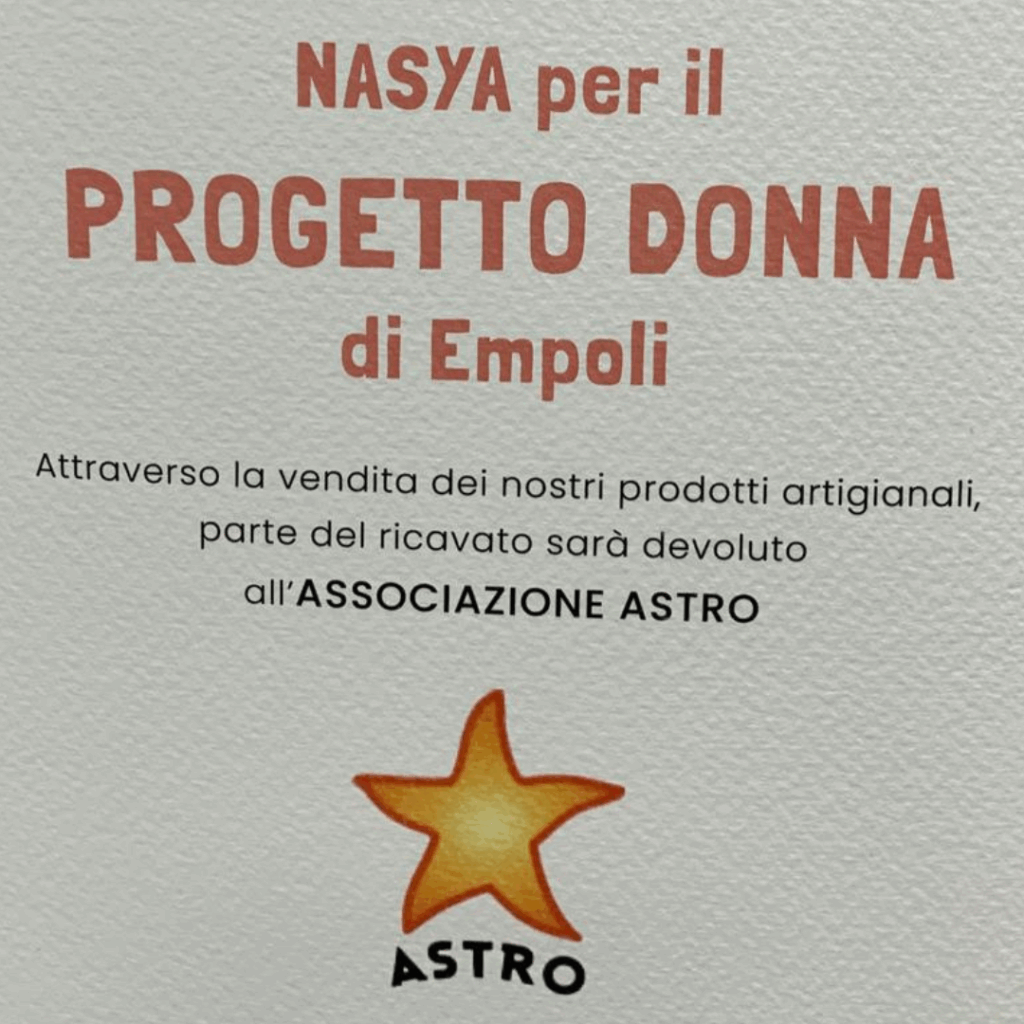 NASYA sostiene ASTRO: artigianato e solidarietà si incontrano