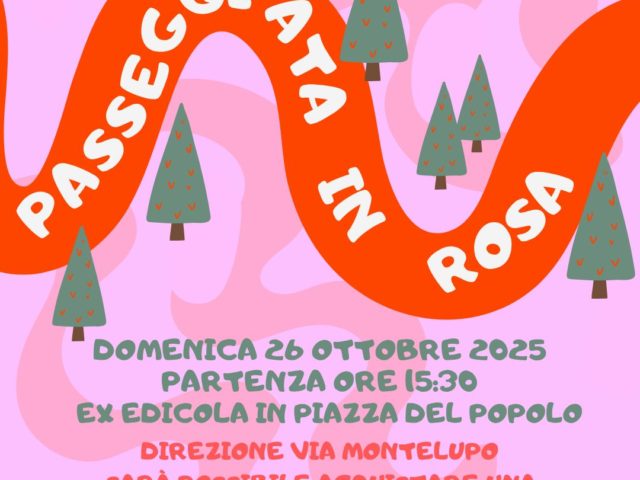 Una camminata solidale tra natura, comunità e prevenzione: a Montespertoli la “Passeggiata in Rosa” per l’Ottobre Rosa