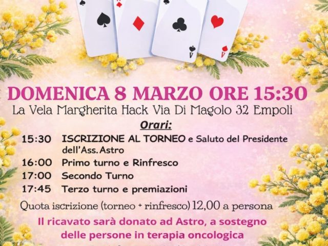 Torneo di Burraco Solidale – Insieme per ASTRO